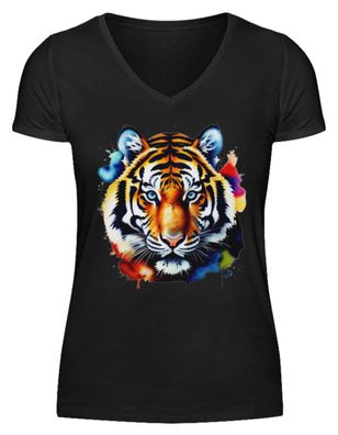 Tiger - V-Neck Damenshirt