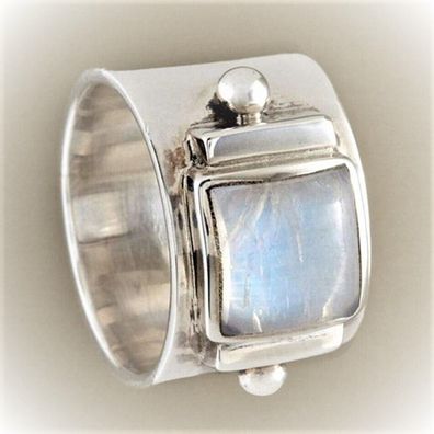 Vintage Ring/ Lab Mondstein Ring/ Damen Ring/ (DR02/24/2)