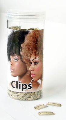 Hair Clips 500 Pcs 6 Teeth 2.8 Cm: Cream