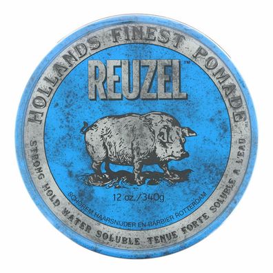 Reuzel Blue Strong Hold Water Soluble High Sheen Pomade 340 g