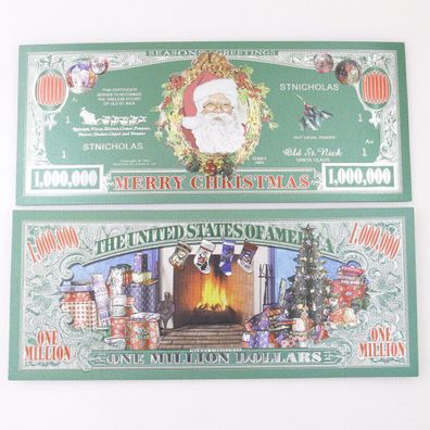 1 Million Weihnachts Banknote, Merry Christmas Banknote, -NEUHEIT-(GF1/24/24)