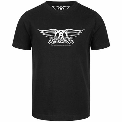 Aerosmith (Logo Wings Kinder T-Shirt 100% offizielles Bio Baumwolle
