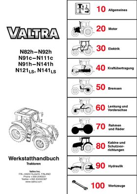 Werkstatthandbuch Valmet Valtra N82h-N92h N91C-N111c N91h-N141h N121LS N141LS