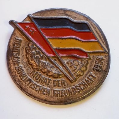 DDR DSF Abzeichen Monat der deutsch-sowjetischen Freundschaft 1954