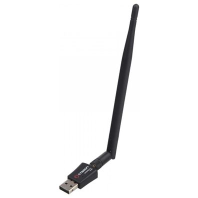 Octagon WL038 Wireless LAN USB 2.0 Adapter 300 Mbit/ s + 5dB - Schwarz