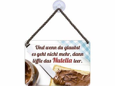 Kulthänger Blechschild Nutella KH 098