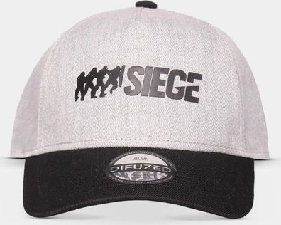 6-Siege - Logo - Men's Adjustable Cap Grey
