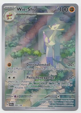Pokemon - Paradoxrift Wie-Shu 200/182 PAR DE - NM Deutsch