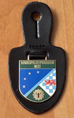 Polizei Verbandsabzeichen / Dienststellenabzeichen / Bundespolizeipräsidium West