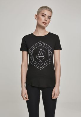 Merchcode Female Shirt Ladies Linkin Park OML Fit Tee Black/ Olive