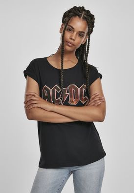 Merchcode Female Shirt Ladies AC/ DC Voltage Tee Black