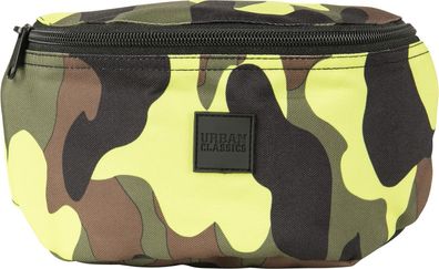 Urban Classics Tasche Camo Hip Bag Frozenyellow Camouflage