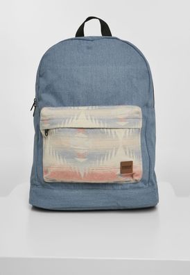Urban Classics Tasche Inka Backpack Denim Blue/ Multicolor