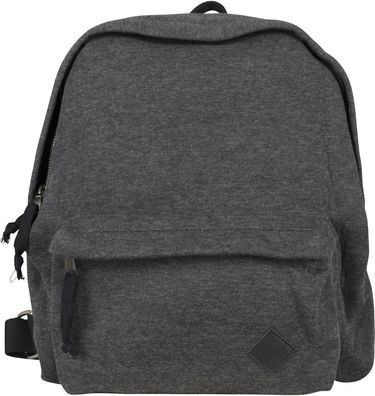 Urban Classics Tasche Sweat Backpack Charcoal/ Black