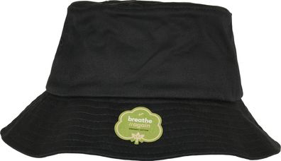 Flexfit Hut Organic Cotton Bucket Hat Black