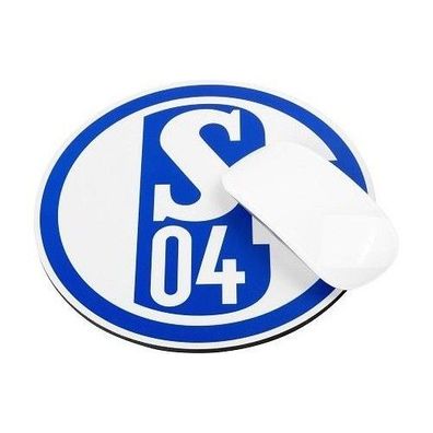 FC Schalke 04 S04 Mousepad Fußball Blau/ Weiß