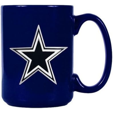 Dallas Cowboys Tasse Metall Team Logo American Football NFL White
