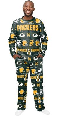 Green Bay Packers Ugly Pajama American Football NFL Gelb/ Grün