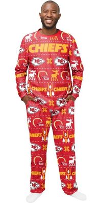 Kansas City Chiefs Ugly Pajama American Football NFL Rot/ Gelb