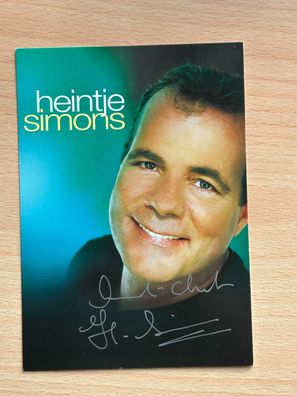 Heintje Simons Autogrammkarte original signiert #S557