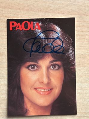 Paola Autogrammkarte original signiert #S692