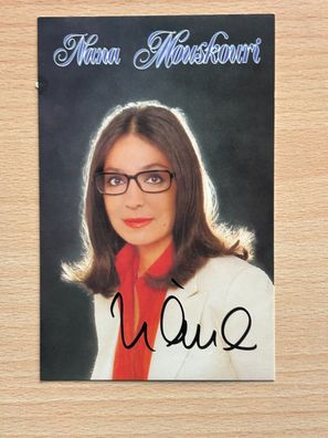 Nana Mouskouri Autogrammkarte original signiert #S684