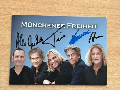 Münchner Freiheit Autogrammkarte original signiert #S625