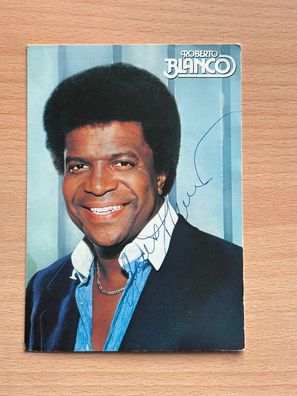 Roberto Blanco Autogrammkarte original signiert #S680