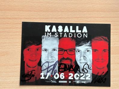 Kasalla Autogrammkarte original signiert #S665