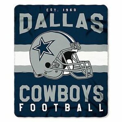 Dallas Cowboys Fleece Decke Helm American Football Blau
