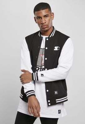 Starter Black Label Jacke College Fleece Jacket Black/ White