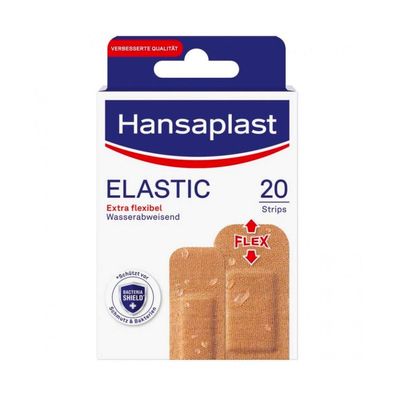 Hansaplast Elastic Strips - 20 Pflaster | Packung (20 Stück)