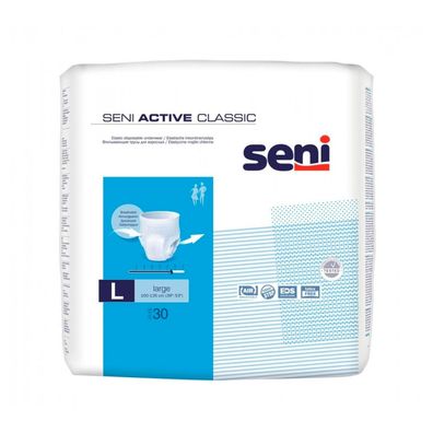 3x Seni Active Classic Inkontinenzpants, Größe S-XL - 30 Stück - L - 5900516134037 |