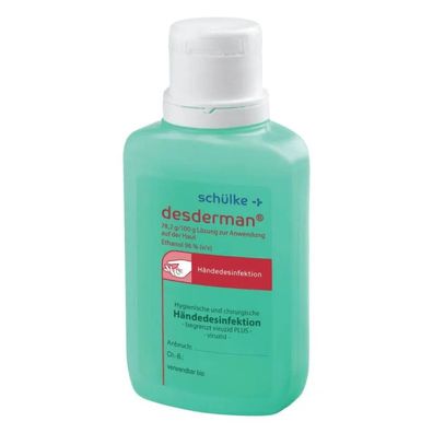 Schülke desderman® Händedesinfektion (ohne Farbstoff/ Parfüm) - 100 ml | Flasche (100