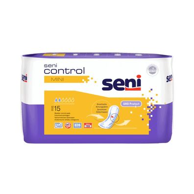 Seni Control Mini Inkontinenzeinlage - 15 Stück | Packung (15 Stück)