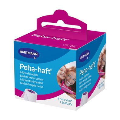 Hartmann Peha-haft® latexfrei Fixierbinde - 1 Stück - 4 cm x 4 m | Packung (1 Stück)