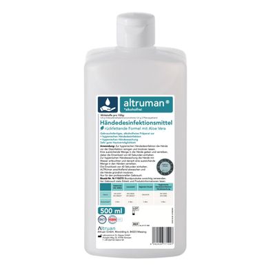 Altruman® Händedesinfektionsmittel - 500 ml | Flasche (500 ml)