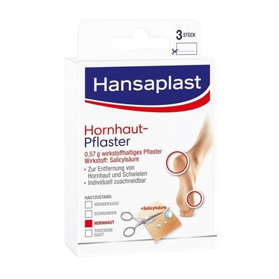 Hansaplast Hornhaut-Pflaster 3 Stück - B07S4WD2C| Packung (1 Stück)