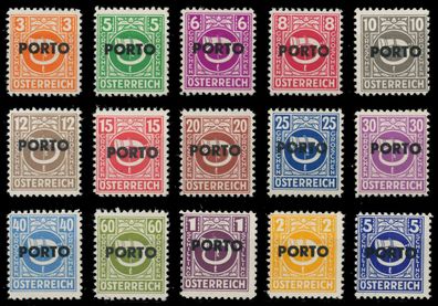 Österreich Portomarken 1946 Nr 189-203 postfrisch X707A2A