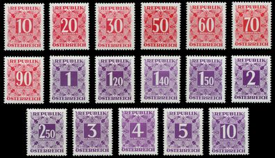 Österreich Portomarken Nr 237z-259z postfrisch X707A32
