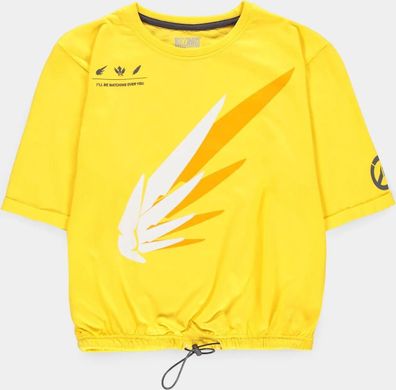 Overwatch - Mercy's Wings - Women's Cropped Top Yellow