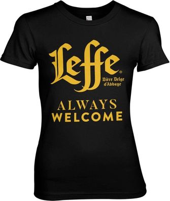 Leffe Always Welcome Girly Tee Damen T-Shirt Black
