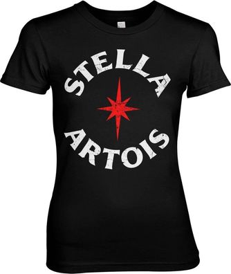 Stella Artois Wordmark Girly Tee Damen T-Shirt Black