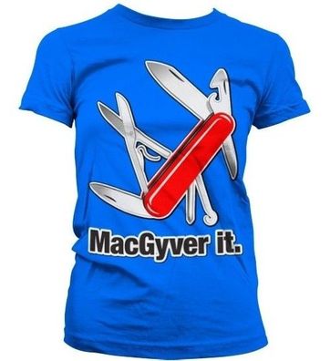 MacGyver It Girly Tee Damen T-Shirt Blue