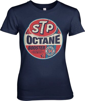 STP Octane Booster Girly Tee Damen T-Shirt Navy