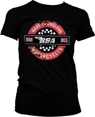 BSA Made In England Girly Tee Damen T-Shirt Black