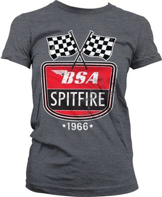 BSA Spitfire 1966 Girly Tee Damen T-Shirt Dark-Heather