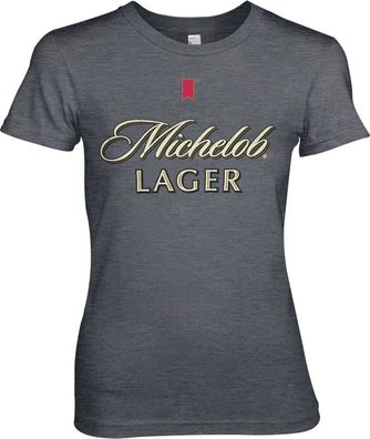 Michelob Lager Girly Tee Damen T-Shirt Dark-Heather