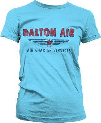 MacGyver Daltons Air Charter Service Girly Tee Damen T-Shirt Skyblue