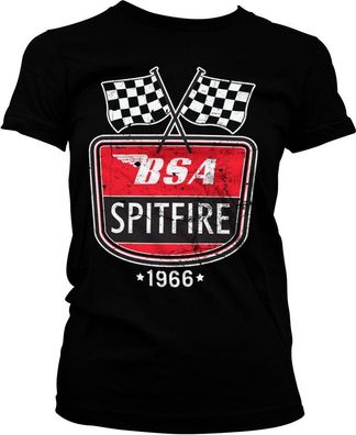 BSA Spitfire 1966 Girly Tee Damen T-Shirt Black